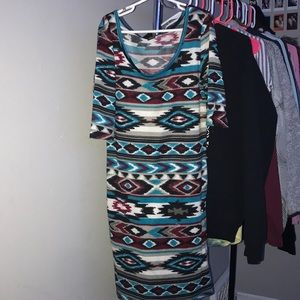 Rue 21 winter pattern dress